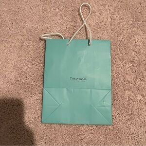Tiffany & Co. Turquoise Shopping Bag with Silver Handles